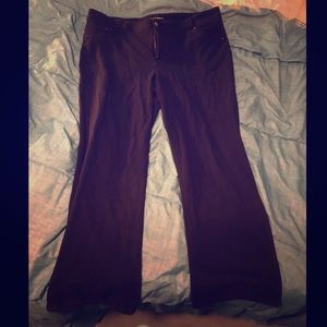 POCKETS!-Black boot cut formal pant with POCKETS!